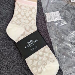 Coach NWT Socks Two Pairs